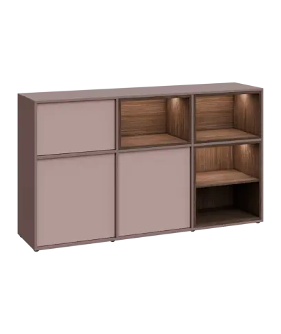 ERY D1844 P dolní modul, 2-dveřová/nika, 1000x1800x400, pravý, pudrová